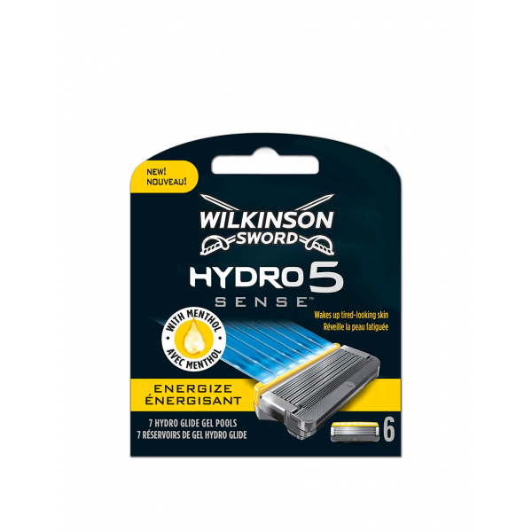 Сменные лезвия Wilkinson Sword Hydro 5 Sense Energize, 6 сменных лезвия