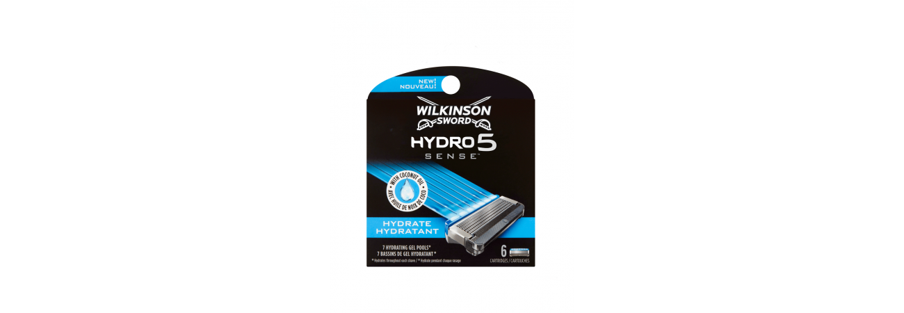 Сменные  лезвия Wilkinson Sword Hydro 5 Sense Hydrate, 4 сменных лезвия